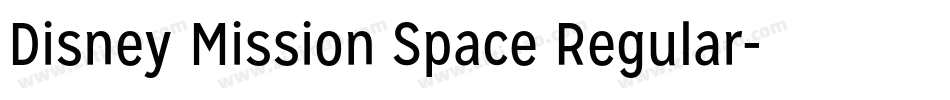Disney Mission Space Regular字体转换